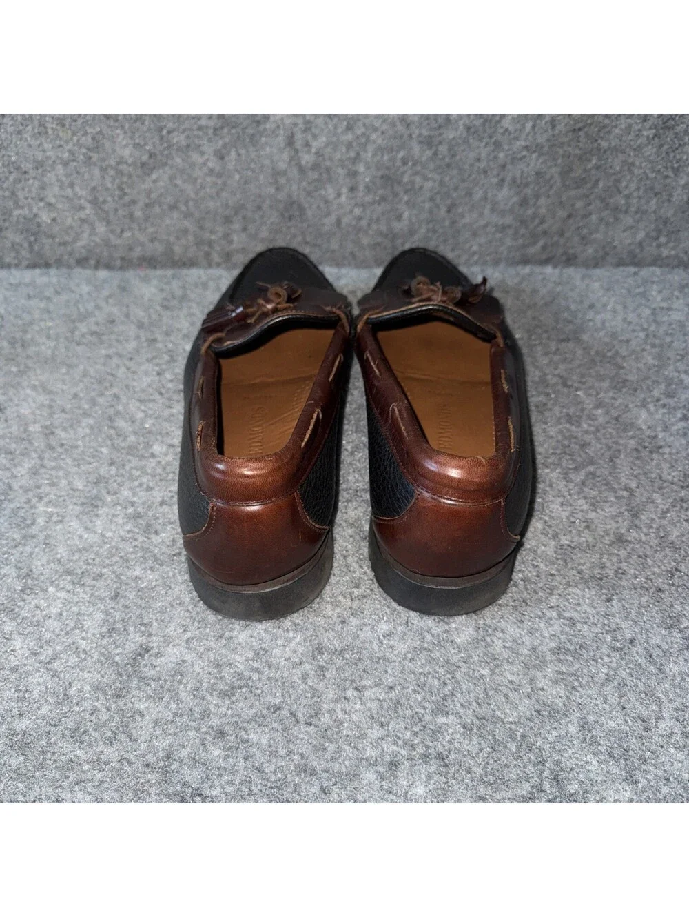Allen Edmonds Nashua Tassel Loafers Men's 8.5 E Black Brown Kiltie Slip-On 42250